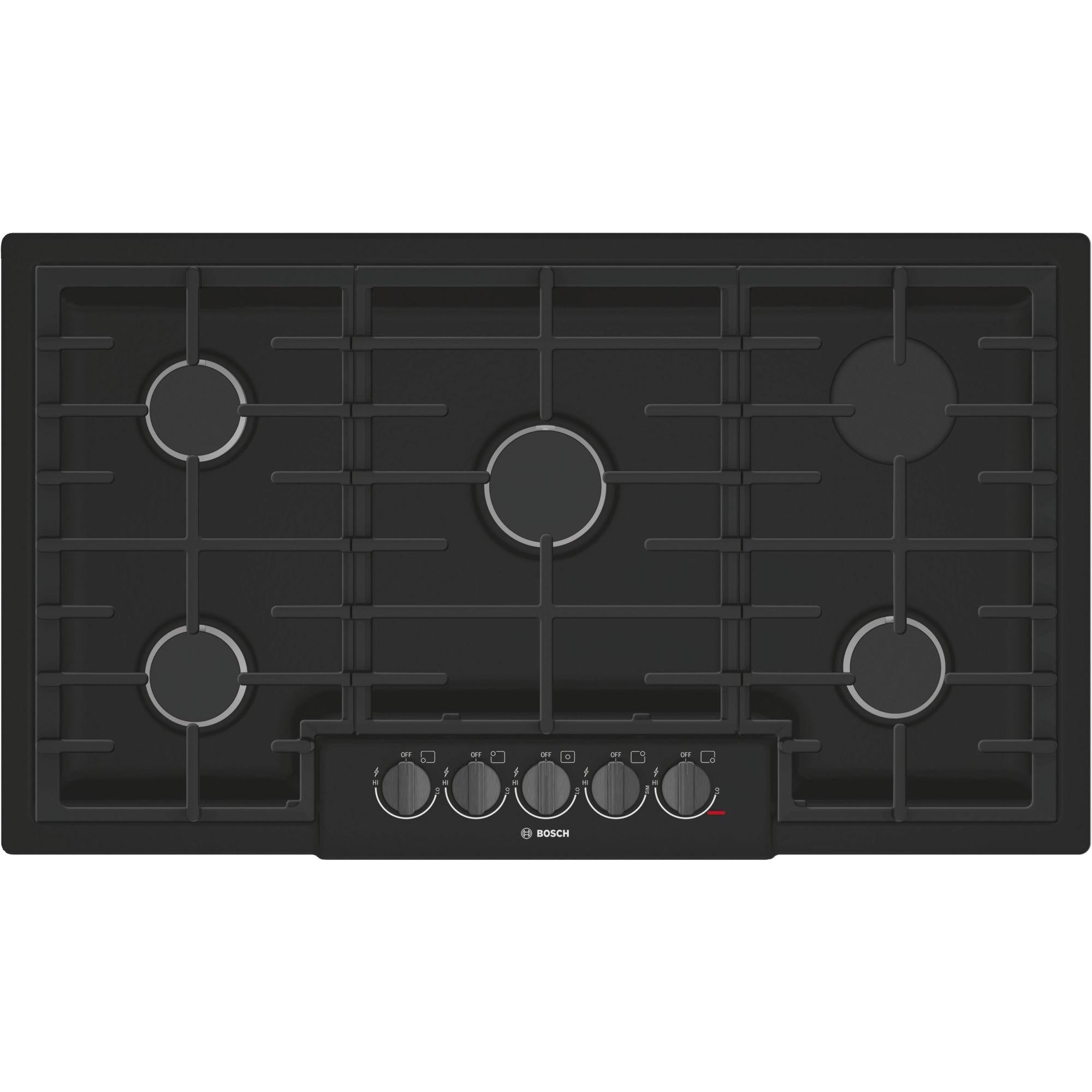 Bosch 36 inch Built in Gas Cooktop with OptiSim Burner NGM8646UC