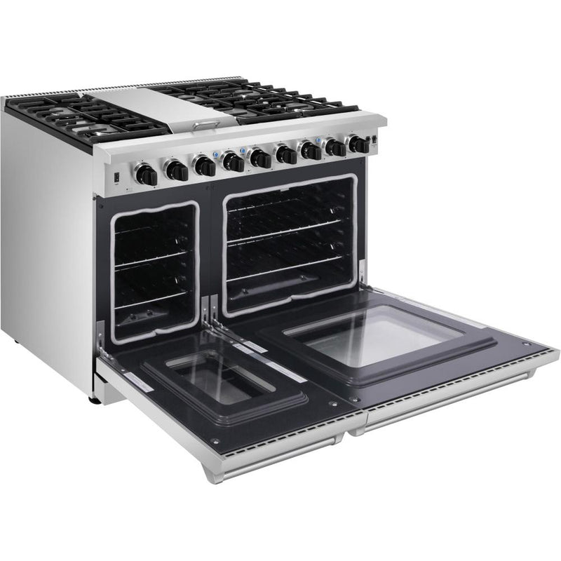 Thor Kitchen 48-inch Freestanding Gas Range with Griddle LRG4807U IMAGE 3