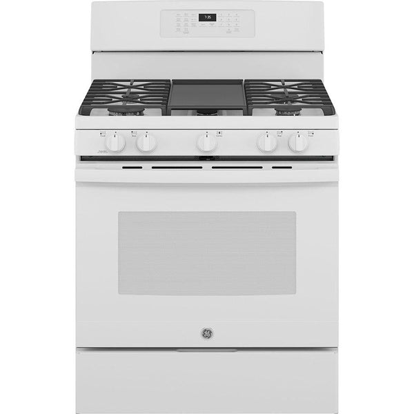 GE 30-inch Freestanding Gas Range with Convection Technology JCGB735DPWW IMAGE 1