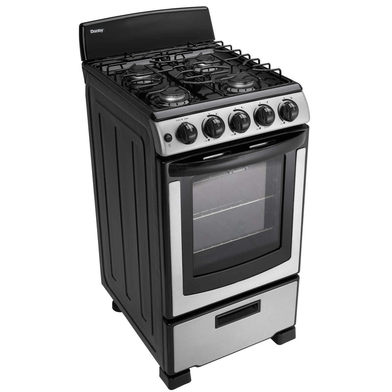 Danby 20-inch Freestanding Gas Range DR202BSSGLP IMAGE 1