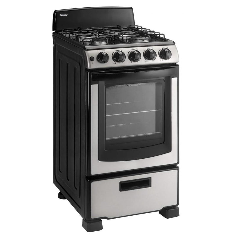 Danby 20-inch Freestanding Gas Range DR202BSSGLP IMAGE 2