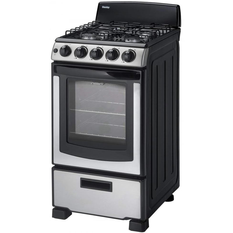 Danby 20-inch Freestanding Gas Range DR202BSSGLP IMAGE 3