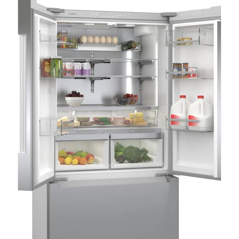 Bosch 36-inch, 20.8 cu.ft. Counter-Depth French 3-Door Refrigerator with FarmFresh System™ B36CT81ENS IMAGE 5