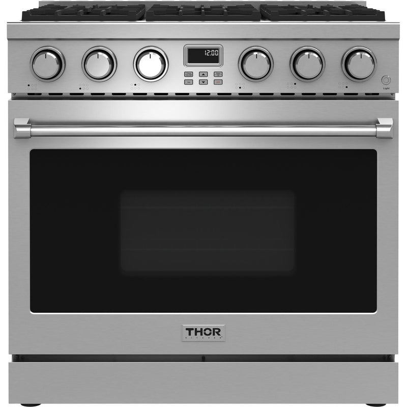 Thor Kitchen 36-inch Freestanding Gas Range with Convection Technology ARG36 IMAGE 1