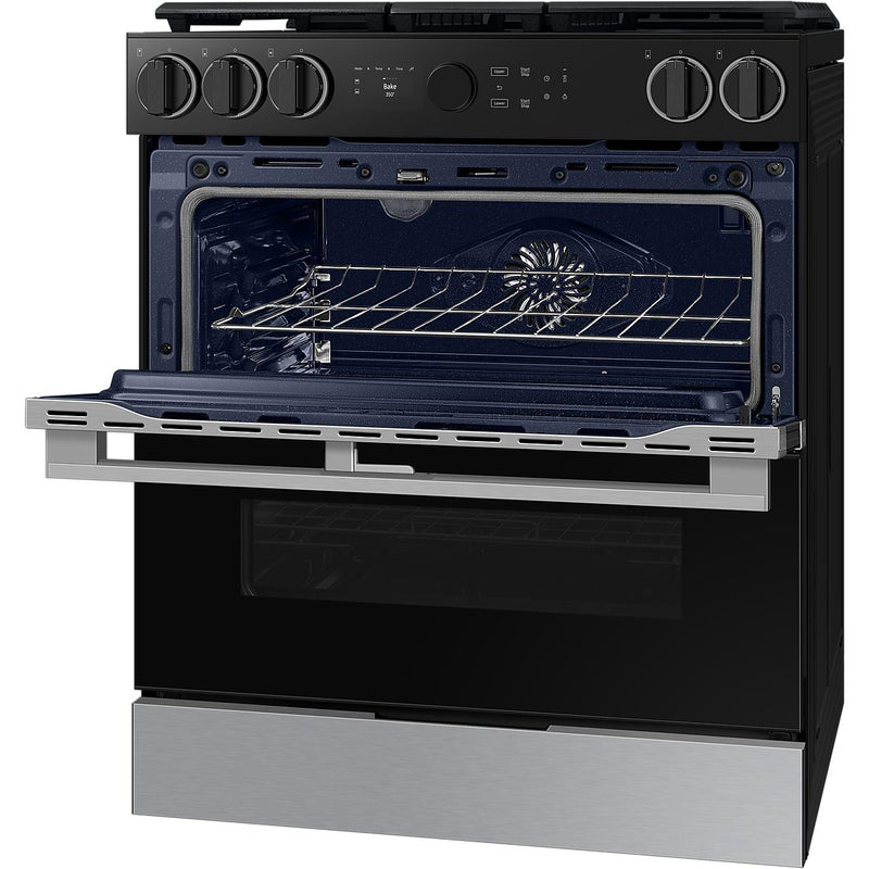 Samsung 30-inch Slide-in Gas Range with Wi-Fi NSY6DG8550SRAC IMAGE 10