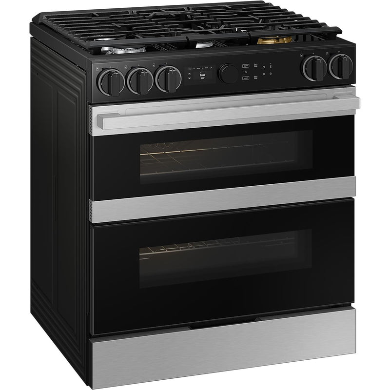 Samsung 30-inch Slide-in Gas Range with Wi-Fi NSY6DG8550SRAC IMAGE 4