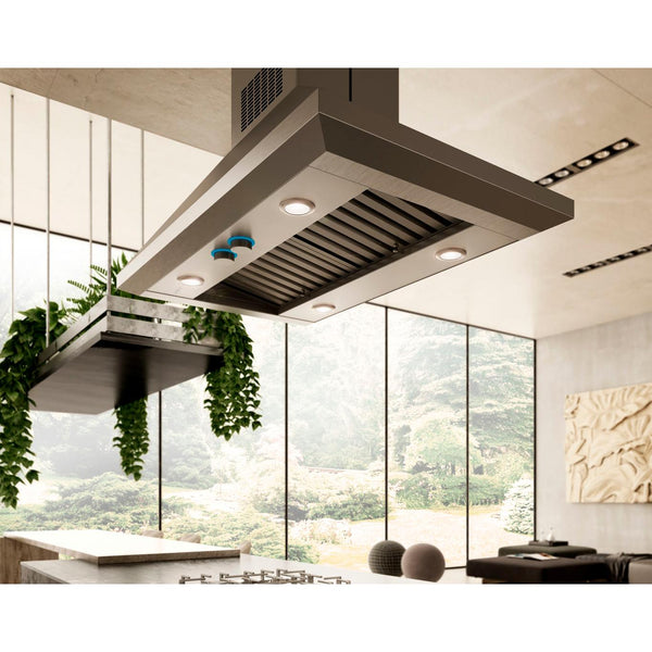 Elica 42-inch Leone Island Ceiling Mount Range Hood ELI142S2 IMAGE 1