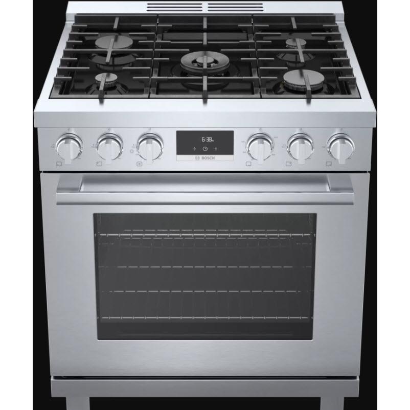 Bosch 30 inch Freestanding Gas Range with Convection Technology HGS805